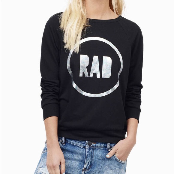 Tobi Tops - Tobi Born to Be Rad Metallic Pullover
